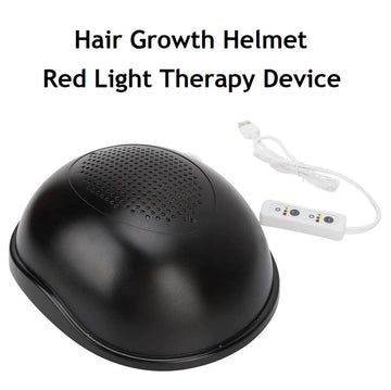 Hair Growth Helmet with 312 Lamp Beads Anti Hair Loss Hat, Red Light Therapy Hair Generator, USB Interface - (Container Product Without Box) - Imported from UK